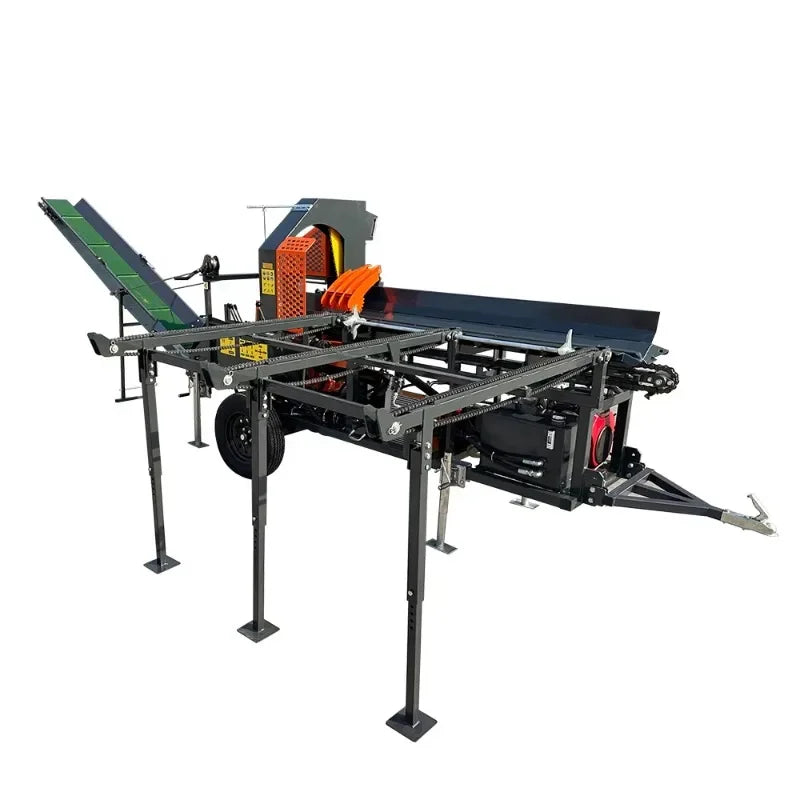 30T Hydraulic Firewood Processor – 27HP Gas Powered Log Splitter for Farm & Commercial Use