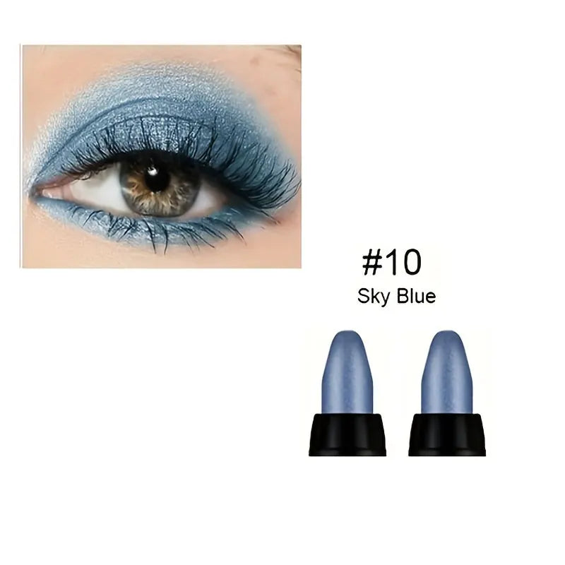 16-Color Pearlescent Glitter Eyeliner Set — Waterproof Long-Lasting