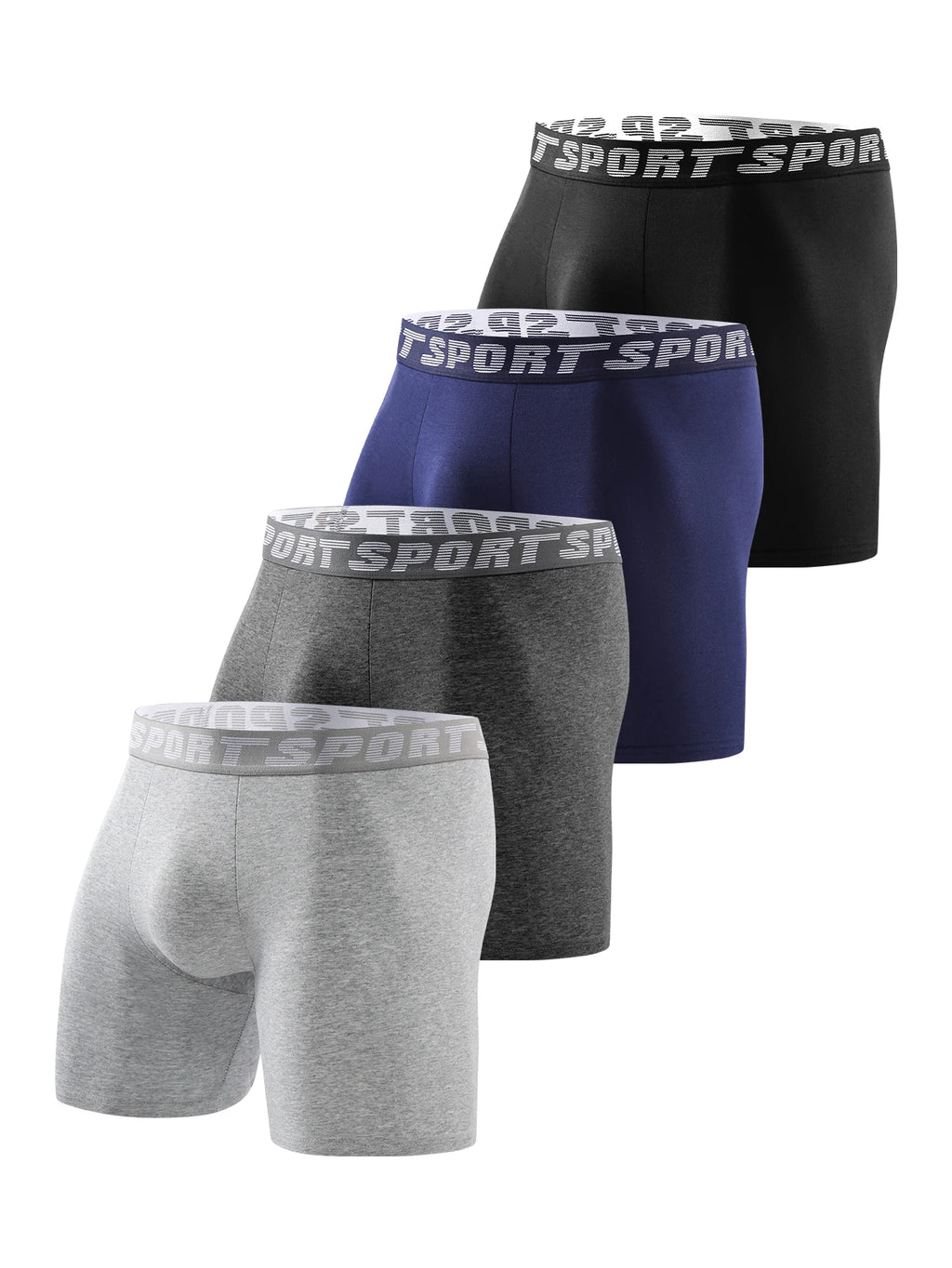 Men's Long-Leg Stretch Underwear, 4-Pack