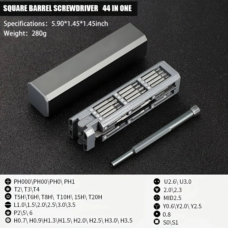 44-in-1 Precision Magnetic Screwdriver Set – Electronics, Computer & Eyeglass Repair Tool Kit