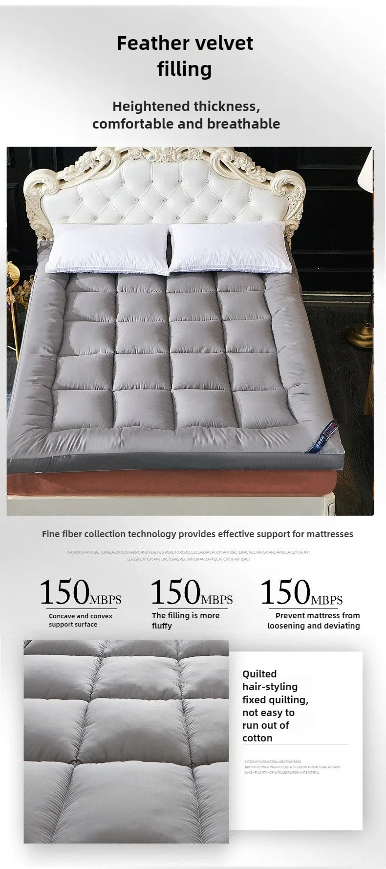 10cm Soft Folding Mattress Topper – Tatami Floor Bed, Breathable Skin-Friendly, Guest Use