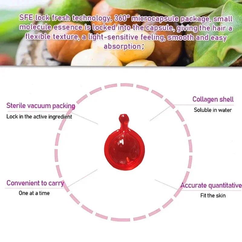 Magic Hair Vitamin Capsule Keratin Oil Fast Restore Hair Soft Smooth Shiny Deep Moisturizer Frizzy Dry Scalp Hair Care Products