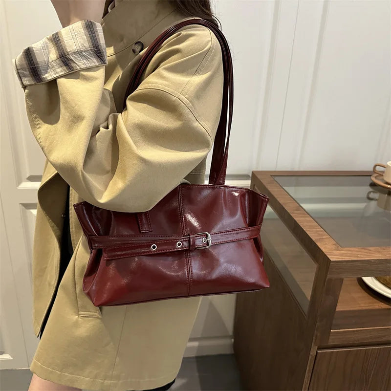 Large Capacity Women's Retro Tote Shoulder Bag