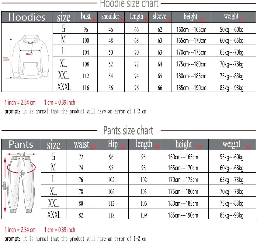 Men's Velvet Thickened New York Letter Print Hoodie & Pants Set – Casual Comfortable Spring Autumn
