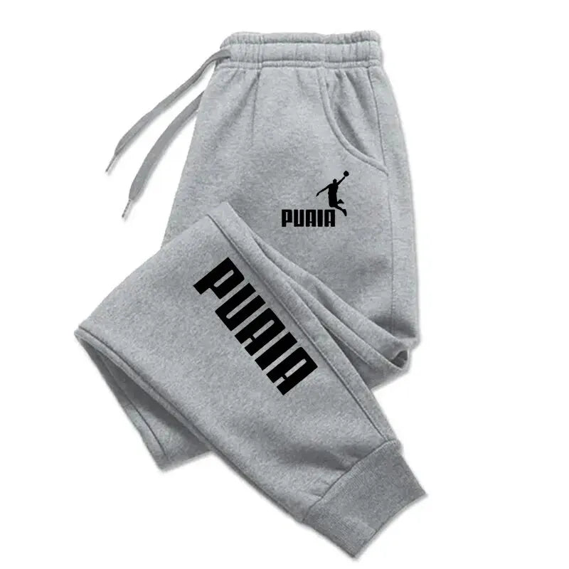 Men's Sport Jogging Trousers — Loose Fit Solid Color Streetwear Sweatpants