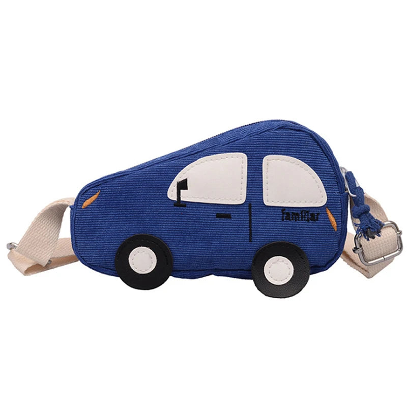 Cute Car Shape Mini Crossbody Messenger Bag – Cartoon Novelty Shoulder Bag for Women