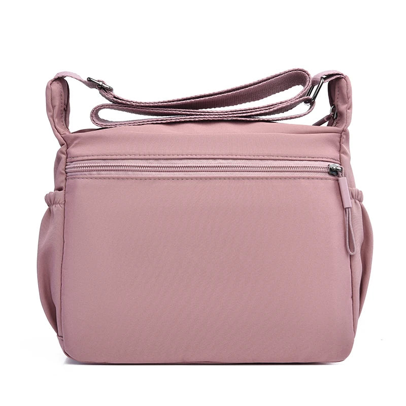 Fashion Women's Crossbody Bag Multi-Pockets High-Quality Waterproof Nylon Large Capacity Shoulder Messenger Handbag