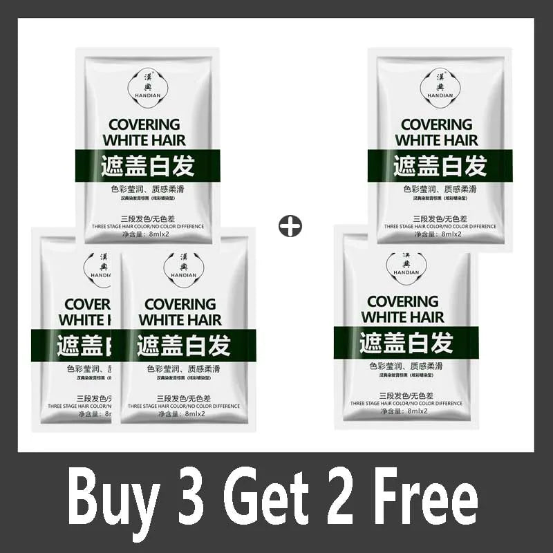 Herbal Black Soya Bean Hair Dye Shampoo — Cover Grey & White Hair Naturally