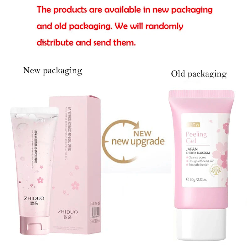 FENYI Cherry Blossom Exfoliating Peeling Gel – Deep Cleansing Facial Scrub & Skin Brightener