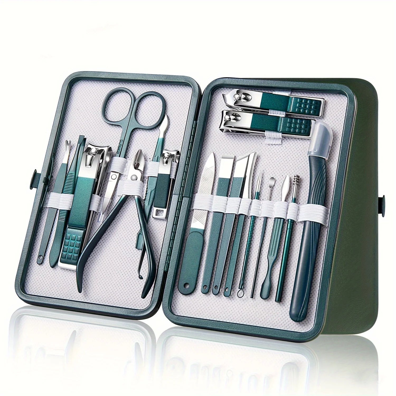 Professional Nail Care Kit – 7, 10, 12 & 18-Piece Stainless Steel Manicure & Pedicure Set with Travel Case