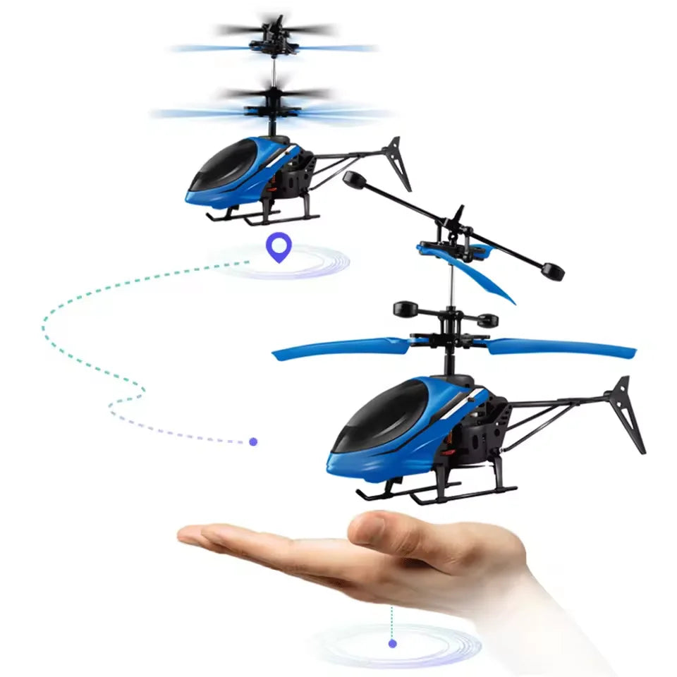 Induction Control Rechargeable Mini Helicopter Toy – Indoor RC Aircraft Gift for Boys & Girls