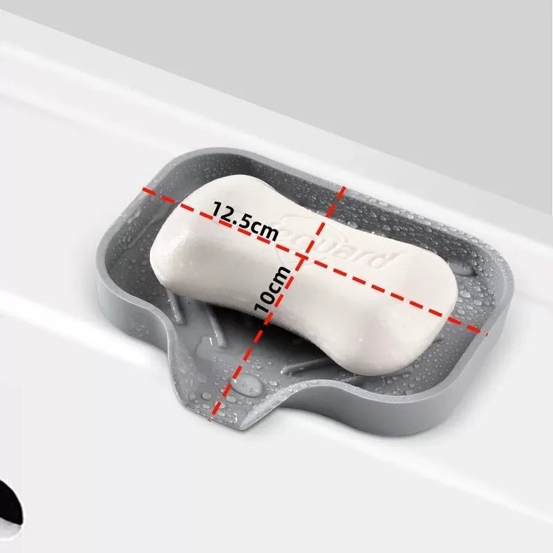 Tidy Sink. Dry Counter. — Silicone Faucet Mat & Sink Tray | Soap Dish, Sponge Drain Pad, Splash Mat, Countertop Storage, M & L Sizes