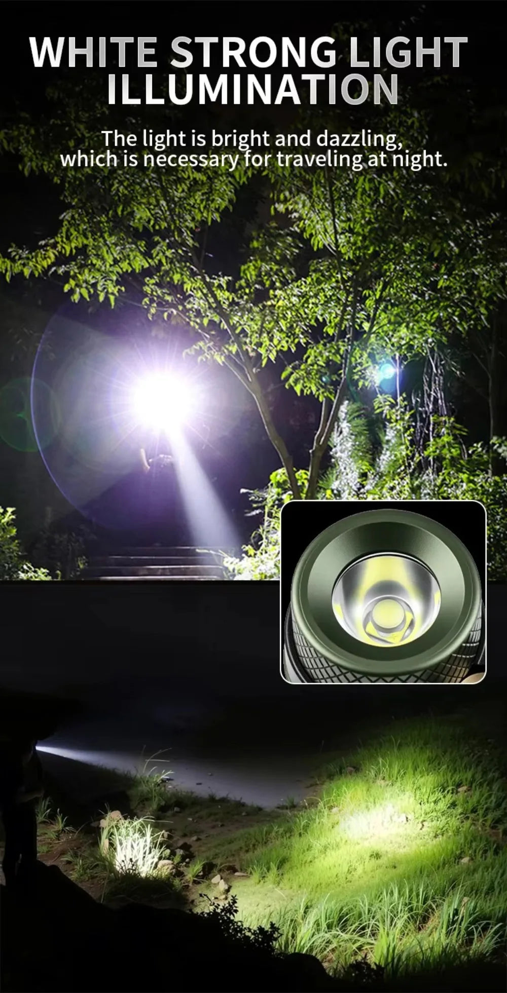 800 Lumen Rechargeable EDC Flashlight – Magnetic Pen Light for Hiking, Work & Emergencies