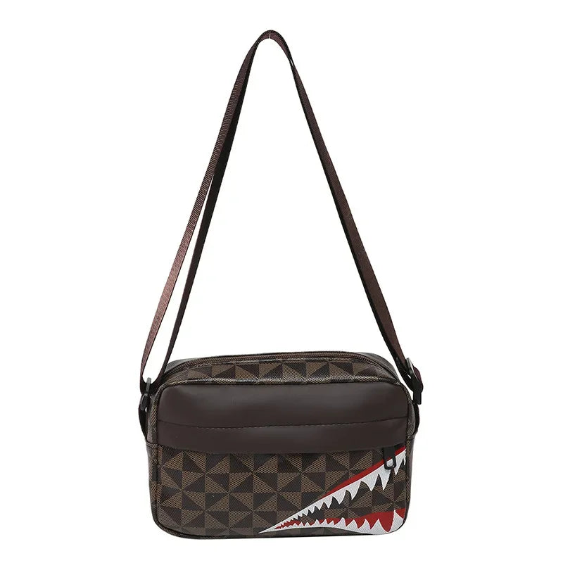 Shark Mouth Crossbody Bag – Creative Coin Purse & Phone Bag, Casual Fashion Small Square Bag