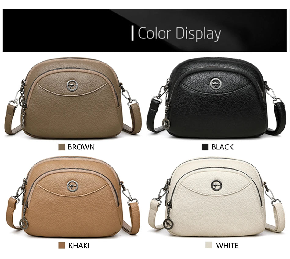 Luxury Solid Color Square Shoulder Crossbody Bag – Vintage PU Leather Messenger Handbag for Women