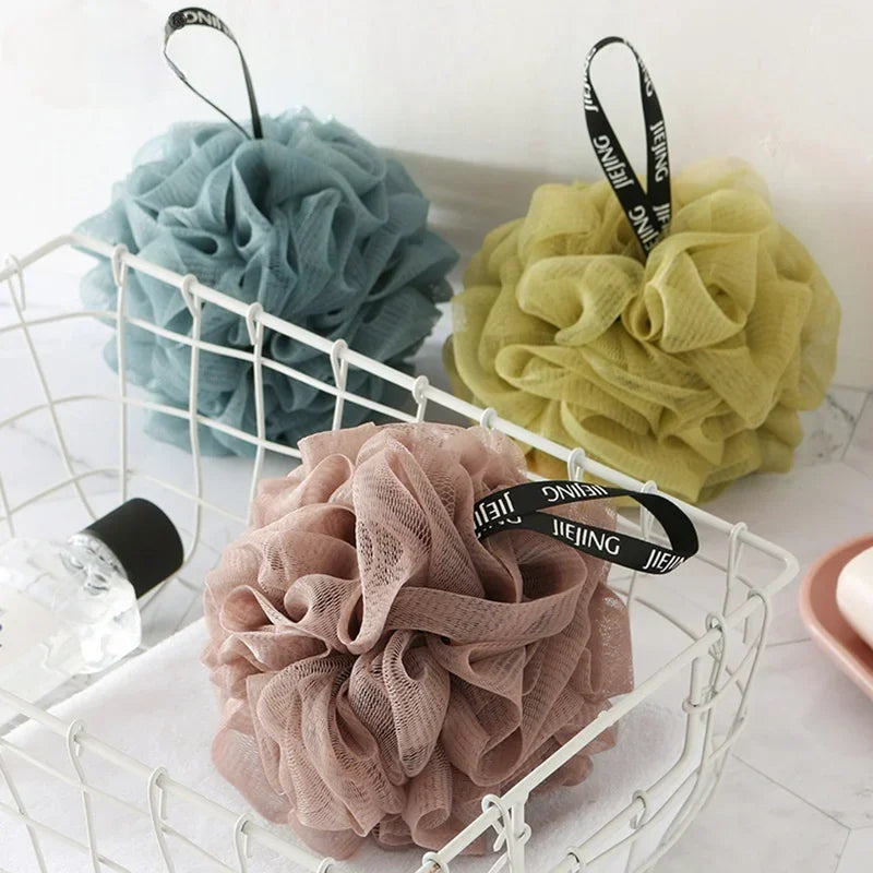 Soft Mesh Bath Sponge Ball – Nylon Shower Puff Body Cleaner & Exfoliating Scrubber