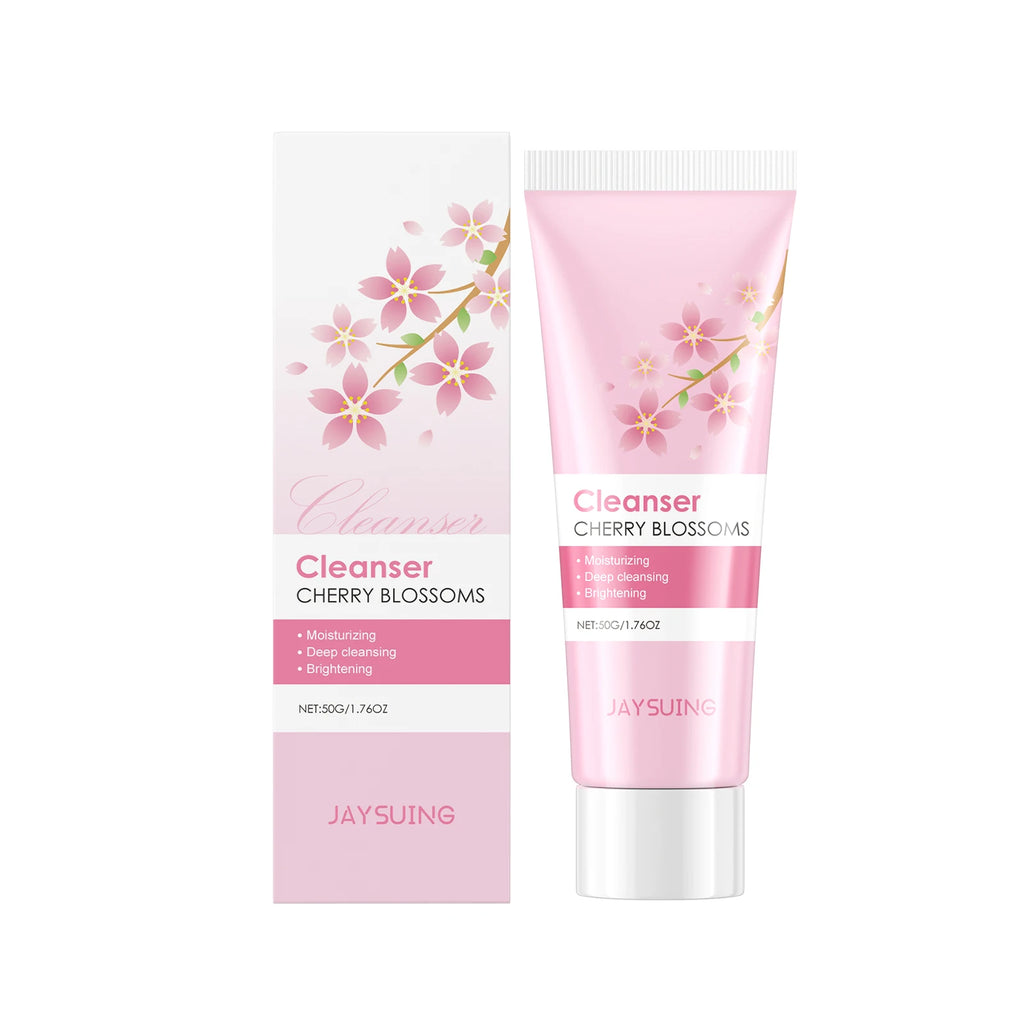 Sakura Skincare Set – Cherry Blossom Face Cream, Serum, Toner, Cleanser & Eye Cream for Women