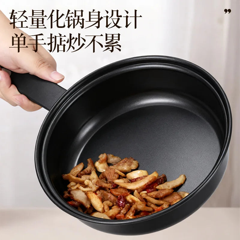 Portable pot set, kitchen pot non-stick pan, soup pan, saucepan, frying pan 13-piece set