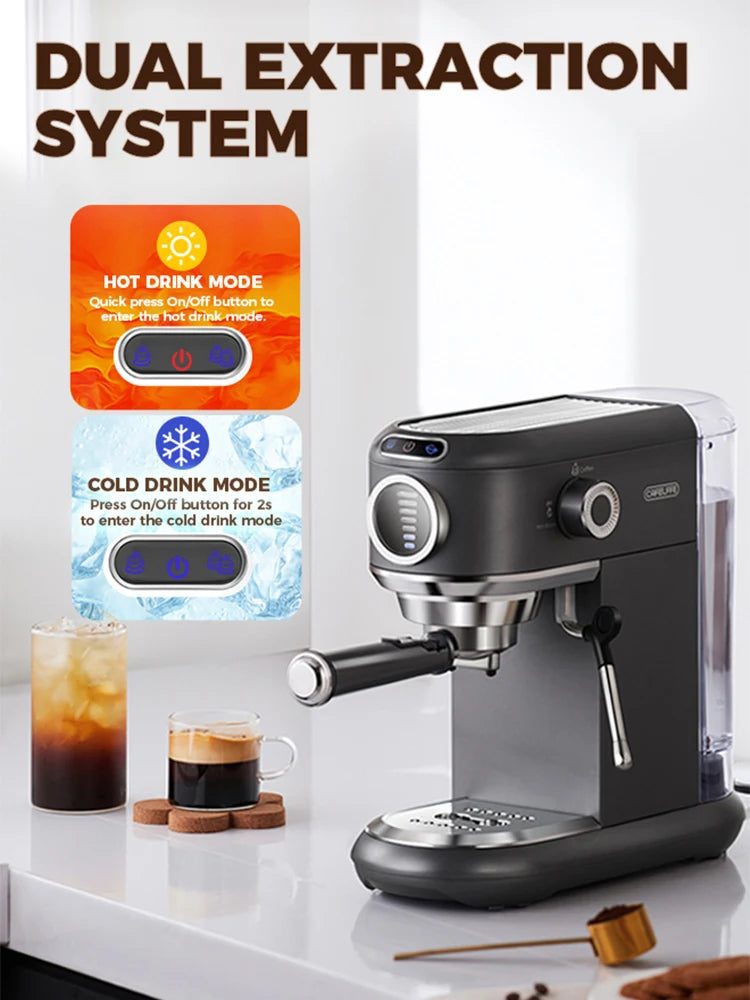 Cafelffe 4-in-1 Coffee Maker – 19 Bar Espresso Machine, Dolce Gusto & Nespresso Capsule, ESE Pod & Ground Coffee