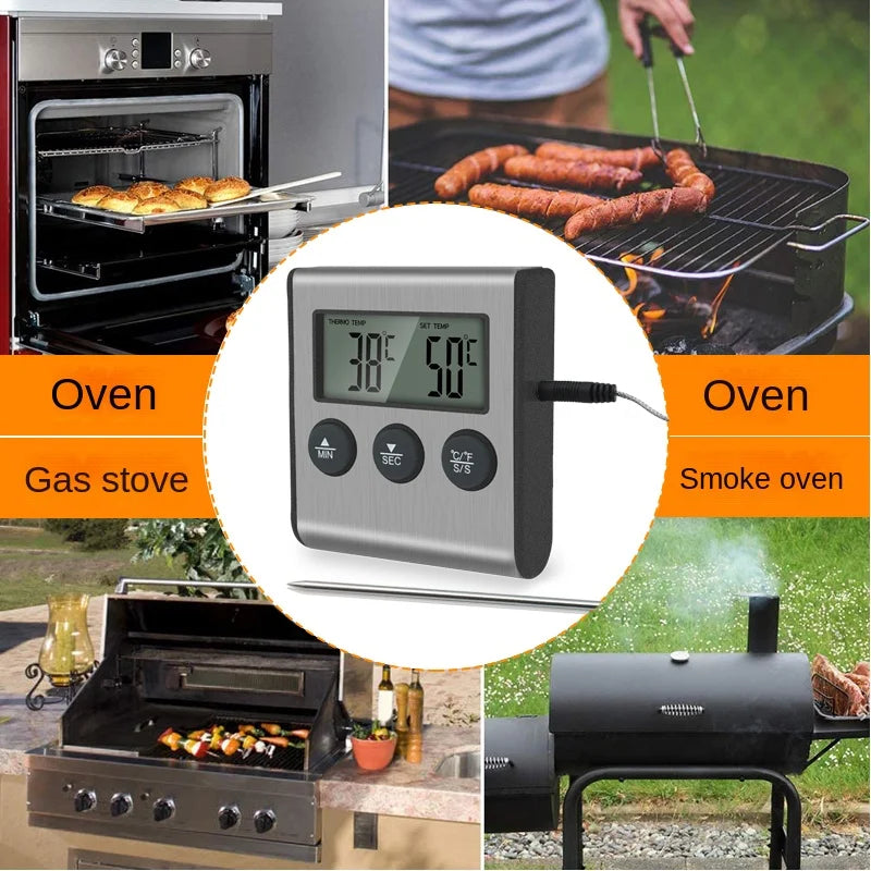 TP700 Digital Wireless Food Thermometer — Remote Probe for BBQ, Grill, Oven & Meat