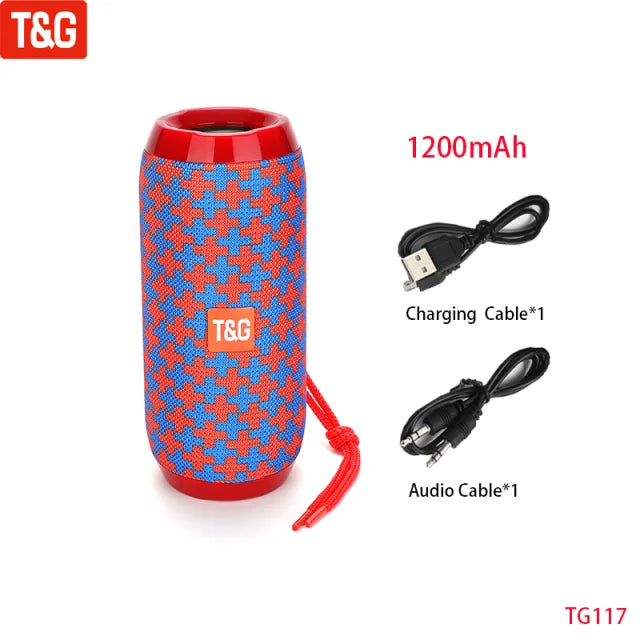 Wireless Portable Bluetooth Speaker — 360° Sound, Waterproof & Long Battery Life