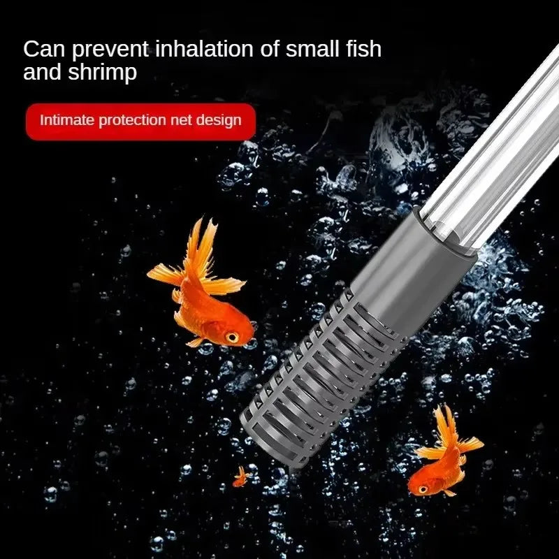 Fish Tank Siphon Vacuum – Gravel & Sand Water Exchanger Aquarium Cleaning Kit with Extension Tube