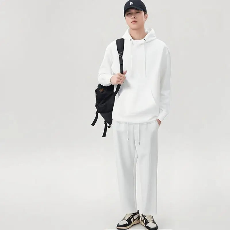 Men's Hoodie & Sweatpants Set – Loose Fit Casual Autumn Sports Suit