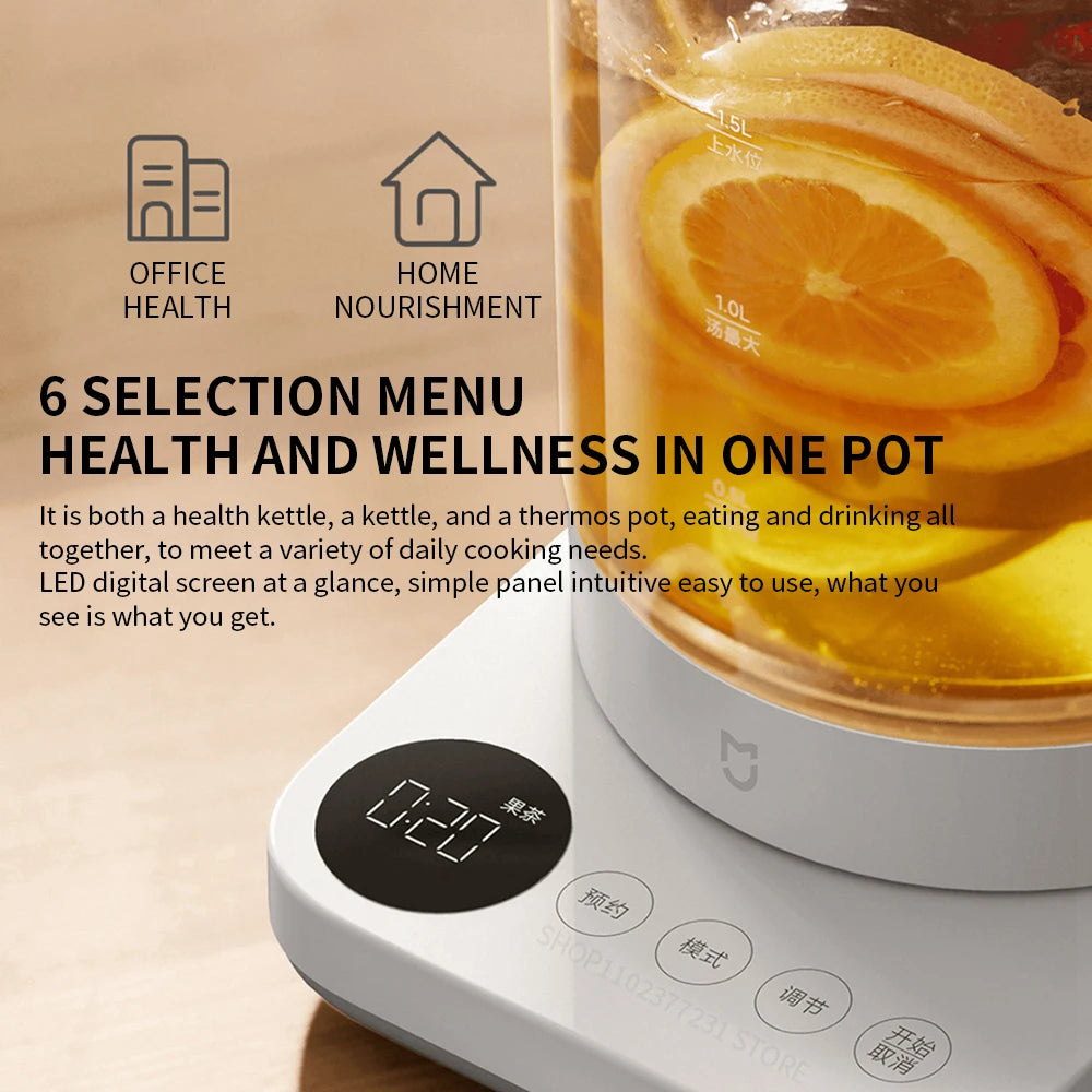 MIJIA Multifunctional Health Pot & Electric Kettle N1 – 304 Stainless Steel, Heat Preservation
