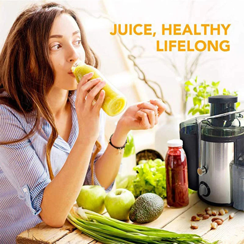 Professional Juice Extractor – Large Capacity, Automatic Slag Separation, Multi-Function Electric Juicer