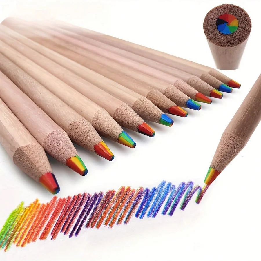 Rainbow Drawing Pencils in 6, 12 or 24 Packs