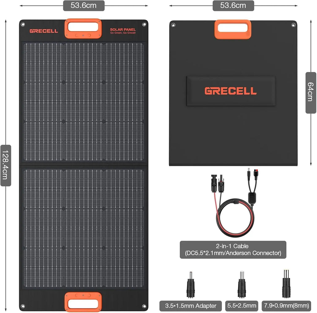 500W Portable Power Station with 100W Solar Panel 20V, Solar Generator 500W AC Outlet, Portable Solar Panel MC-4, Customized