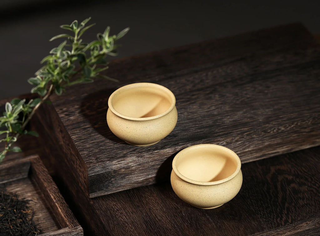 Purple Clay Teacups – Two-Piece 40ml Set