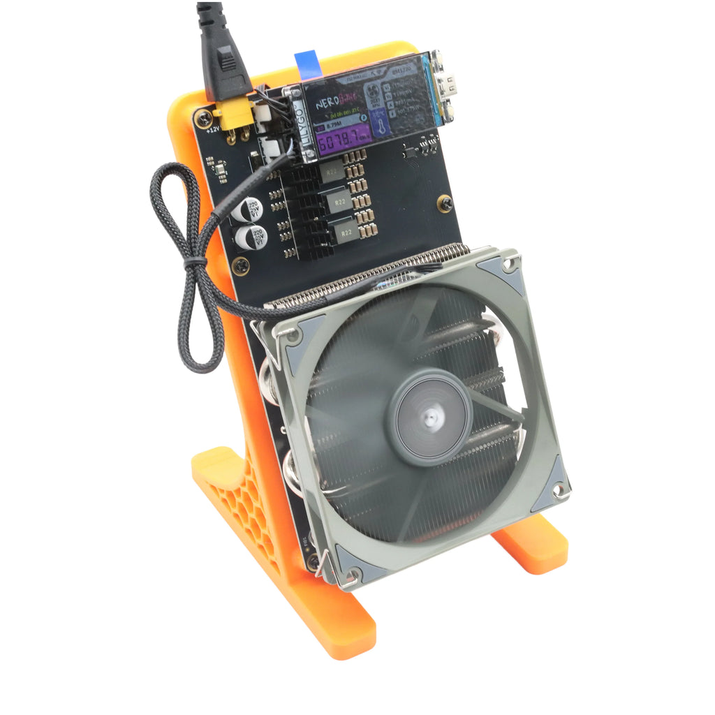 NerdQaxe++ Rev6.1 Bitcoin Solo Miner – 6 TH/s, 100W, 4× BM1370 ASIC, Wi-Fi, LCD Display