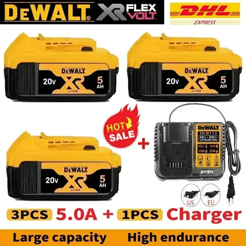 DeWALT 20V/60V MAX FlexVolt Battery – 6Ah & 9Ah Replacement for DCB606 DCB205 DCB206 Power Tools