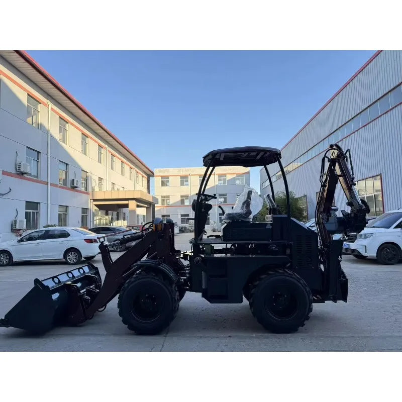 Diesel 4x4 Backhoe Loader – Mini Towable Front Loader & Rear Excavator