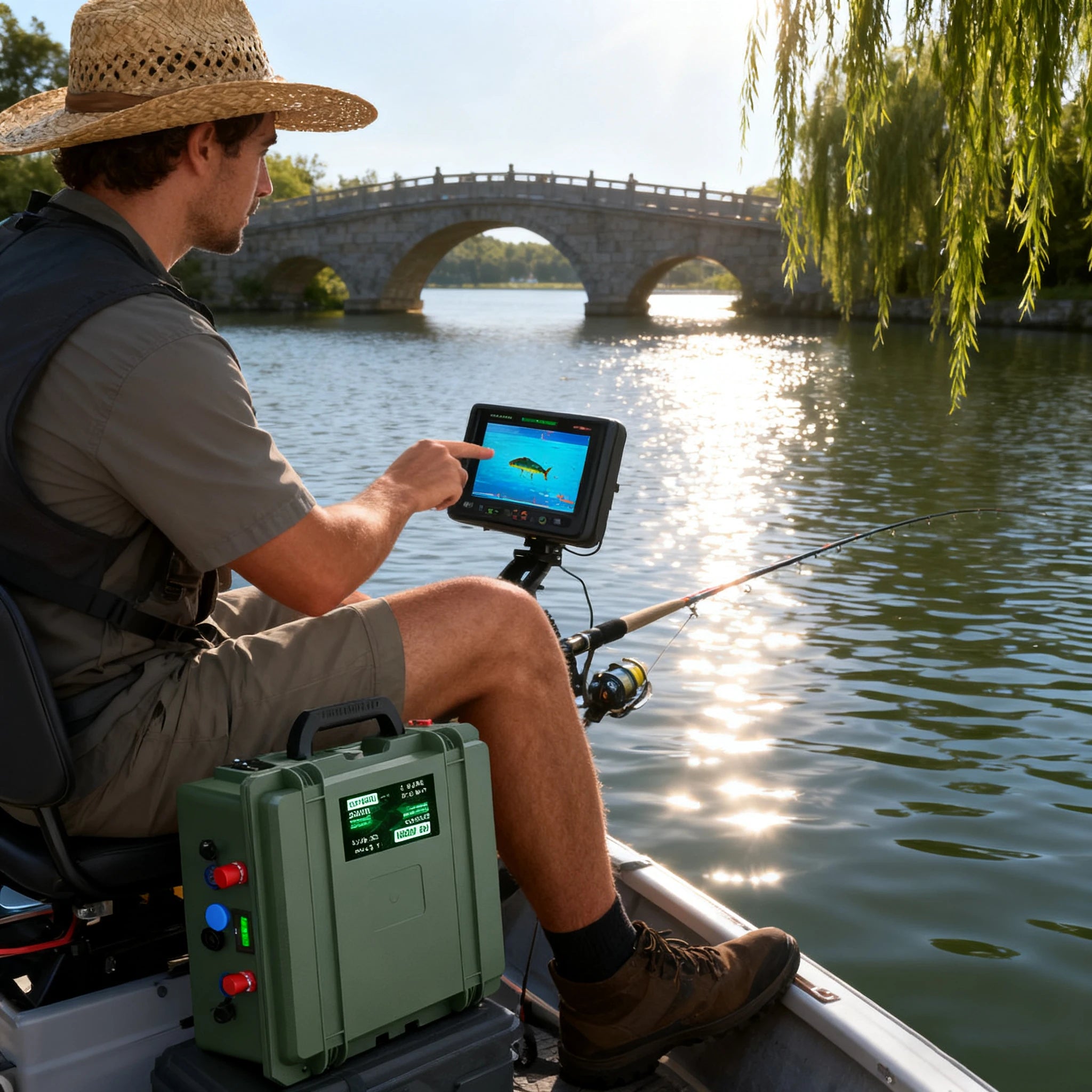 LiFePO4 12V 200Ah Deep Cycle Battery — Built-In BMS for Solar, RV & Marine