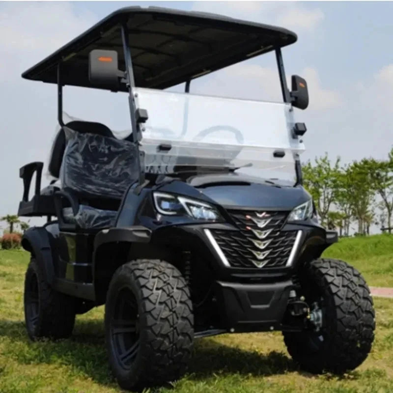 Grey Electric Golf Cart — 4 Seater 48V/60V/72V 5KW Street Legal Hunting Cart