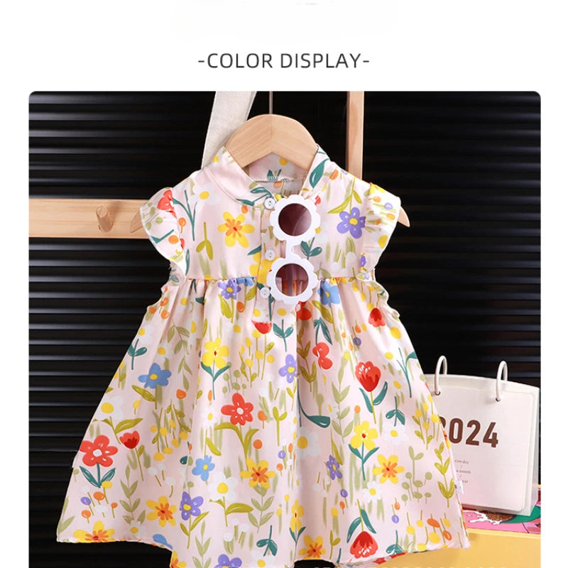 Baby Girls A-Line Beach Dress — Soft Breathable Holiday Dress (2025)