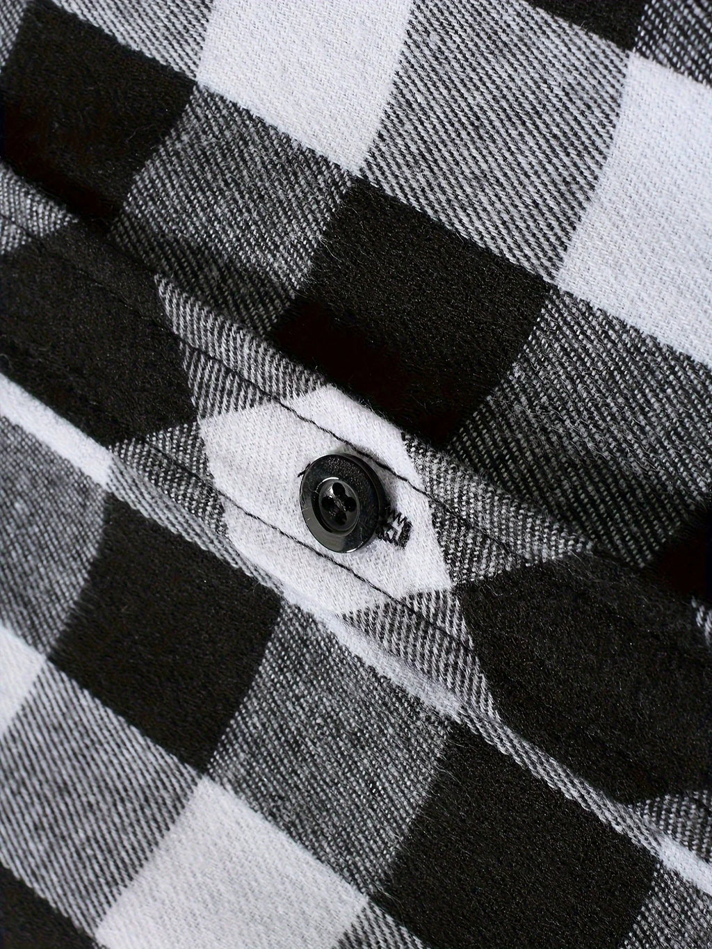 Men's Plaid Hooded Long Sleeve Shirt — Casual Flannel-Style Shirt Jacket