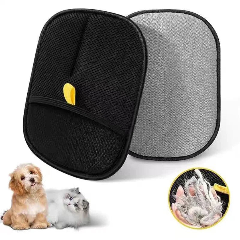 Pet Grooming Gloves — Double-Sided Hair Remover