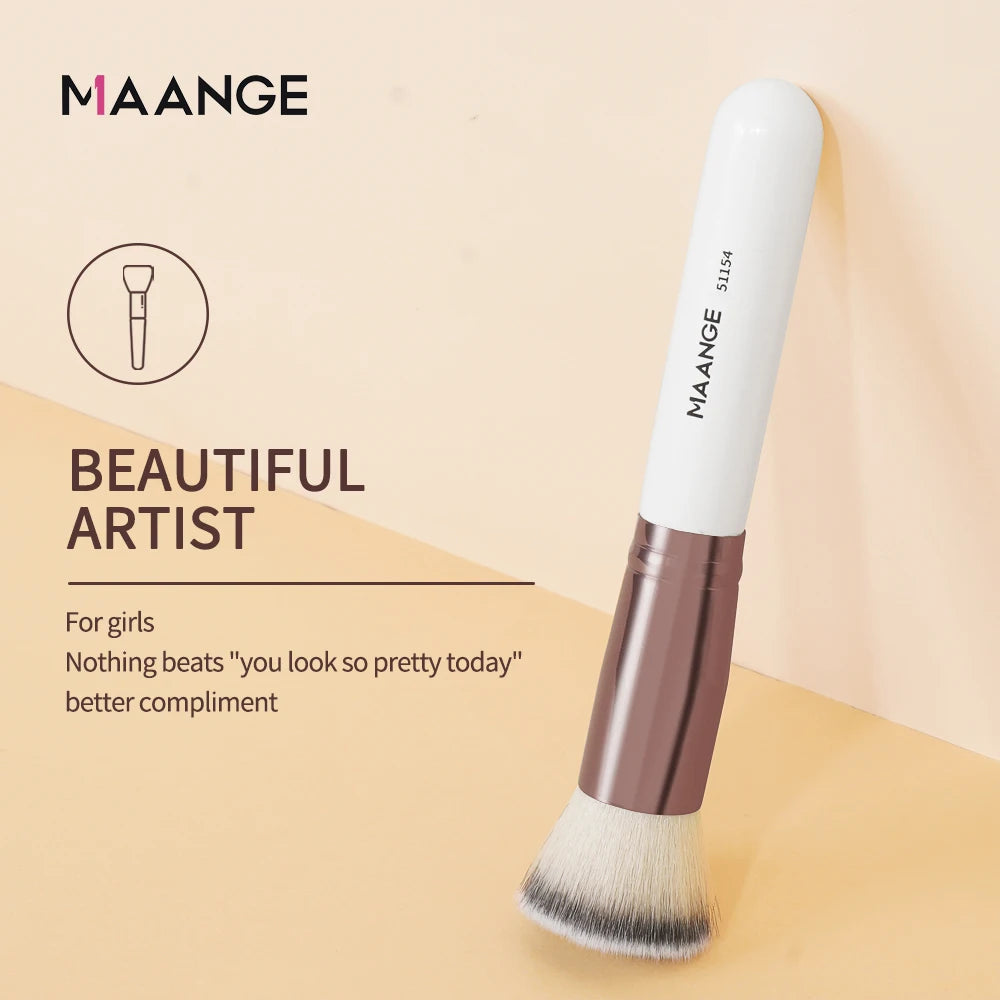MAANGE Single Makeup Brush with Box — Foundation & Blush