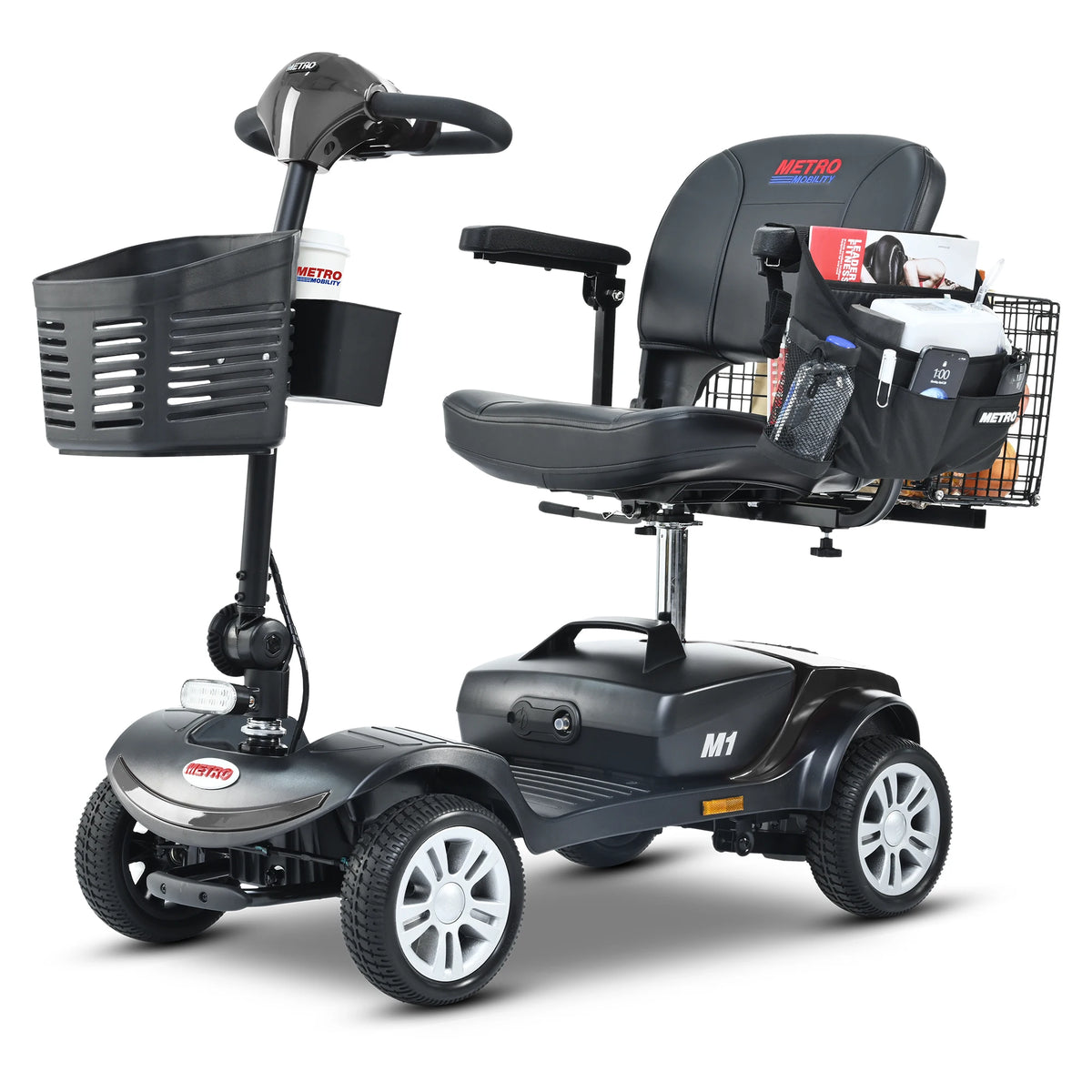 4-Wheel Mobility Scooter for Seniors, Foldable Travel Design