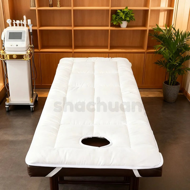 Professional SPA Massage Table Pad – Foldable Facial Bed Cushion with Elastic Bands
