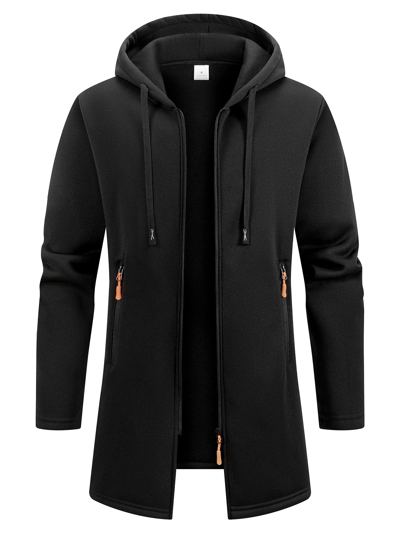 Men's Fleece Zip-Up Hoodie Jacket – Warm Knit Outerwear, S–3XL, 6 Colors