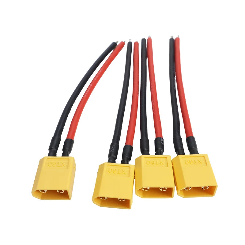 XT60 Battery Connector Plug – 14AWG Silicone Wire for RC Airplane, LiPo Battery, ESC & FPV Drone
