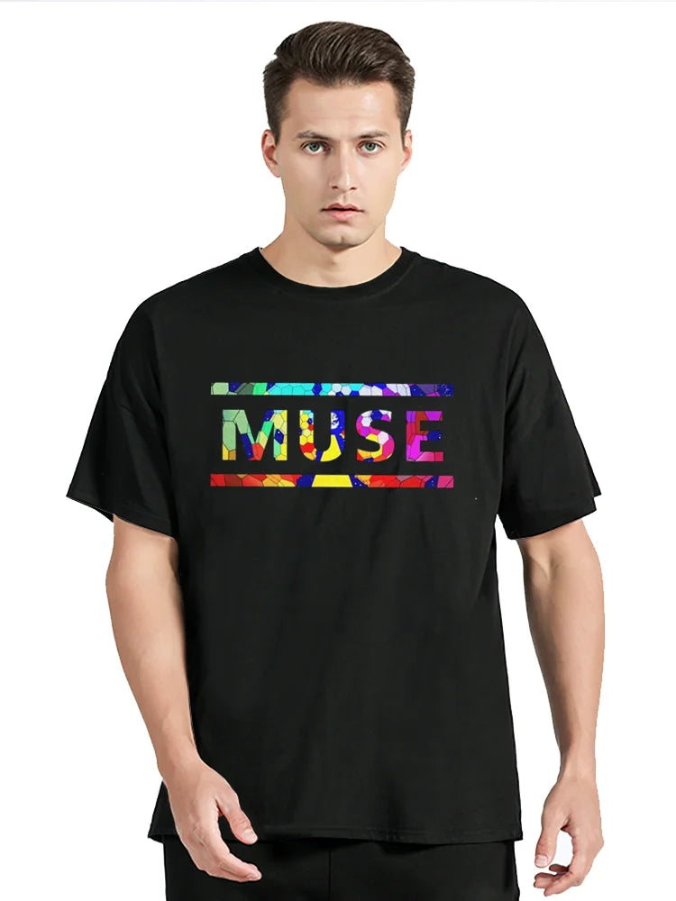 Muse The Resistance Vintage Graphic T-Shirt — Oversized Cotton Band Tee