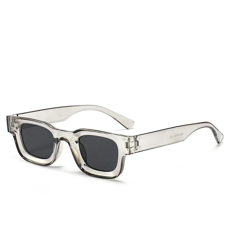 Small Rectangle Thick Frame Sunglasses | UV400 Unisex Square Shades for Men & Women