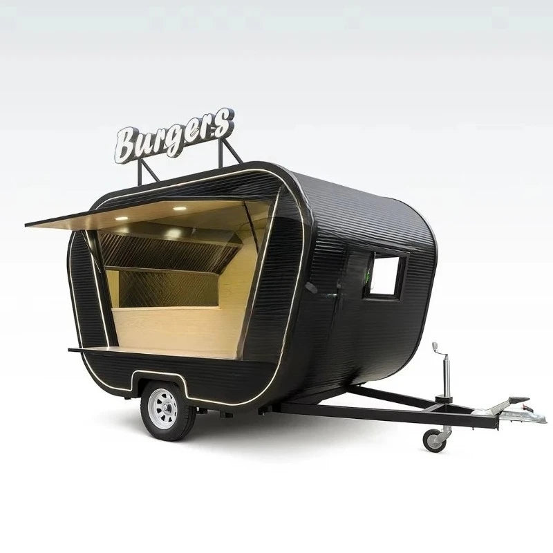Durable Aluminum Food Cart — Mobile Dining Trolley for Outdoor Catering Events