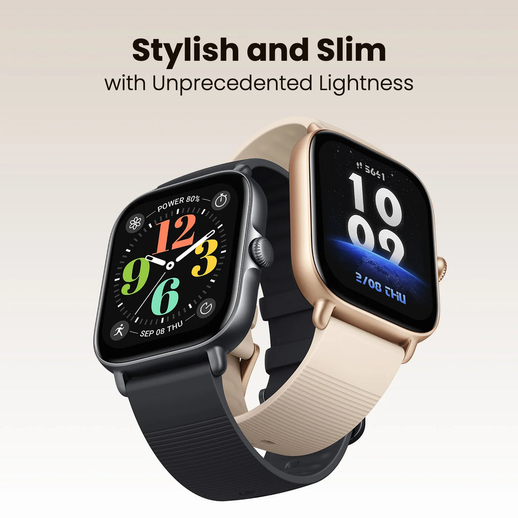 Amazfit GTS 4 Mini Smartwatch – Alexa Built-In 24H Heart Rate Monitor 150 Sports Modes