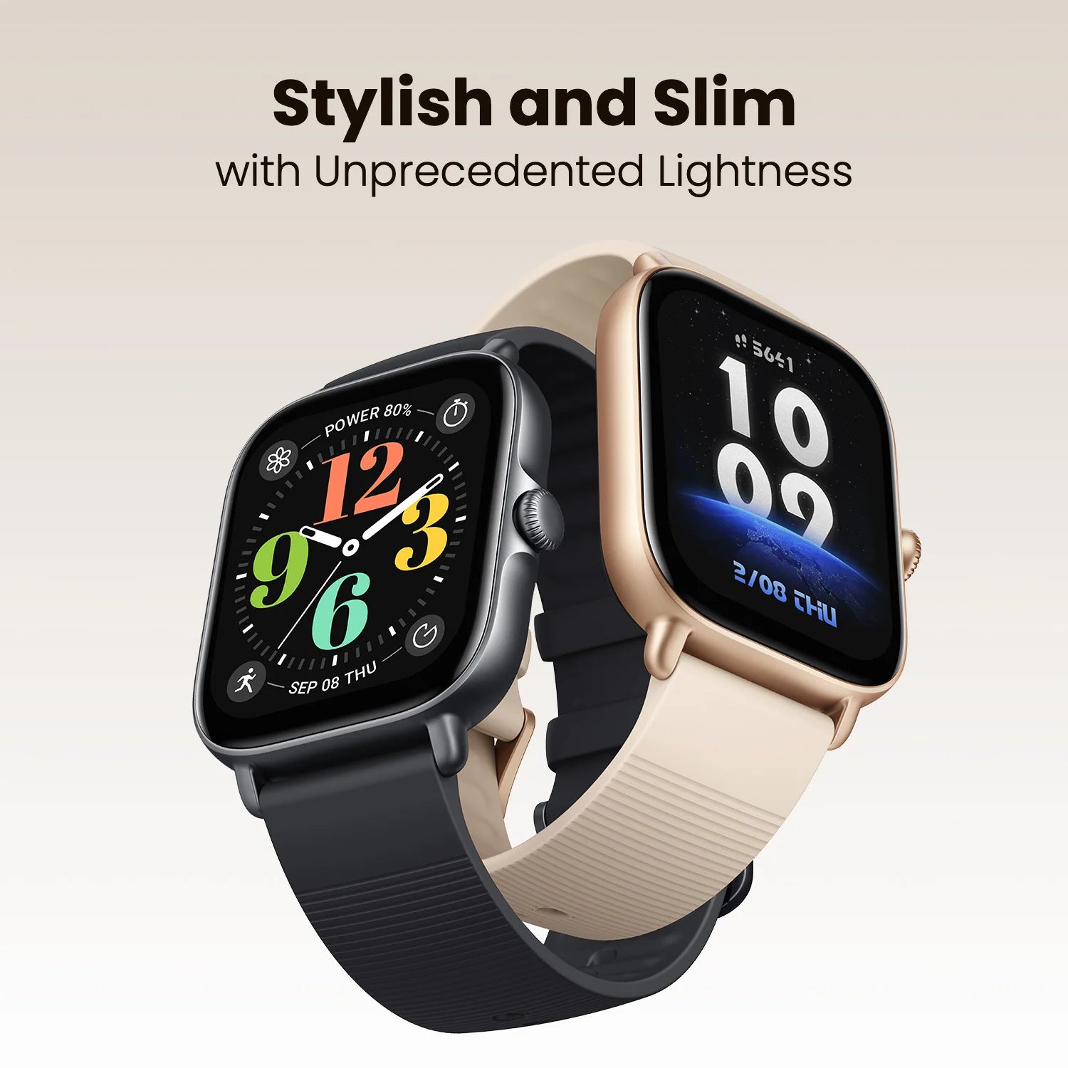 Amazfit GTS 4 Mini Smartwatch – Alexa Built-In 24H Heart Rate Monitor 150 Sports Modes